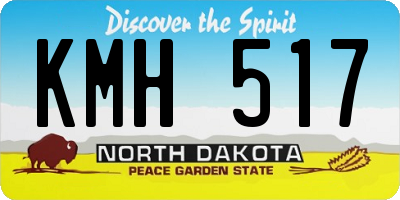 ND license plate KMH517