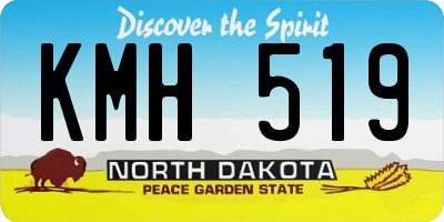 ND license plate KMH519