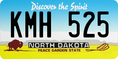 ND license plate KMH525
