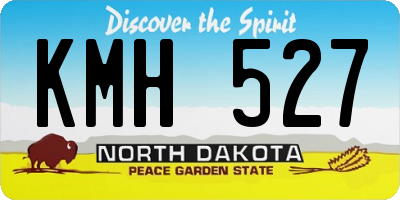 ND license plate KMH527