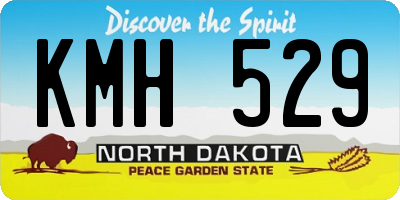 ND license plate KMH529
