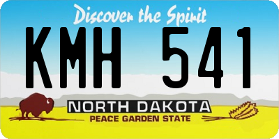 ND license plate KMH541