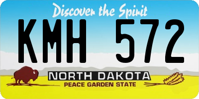 ND license plate KMH572