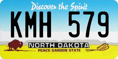 ND license plate KMH579