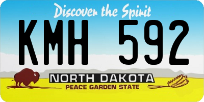 ND license plate KMH592