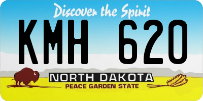 ND license plate KMH620