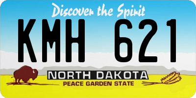 ND license plate KMH621