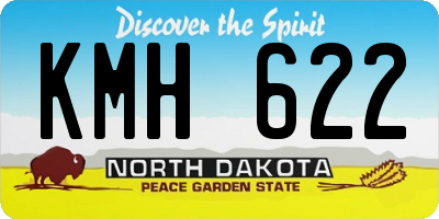ND license plate KMH622
