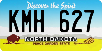 ND license plate KMH627
