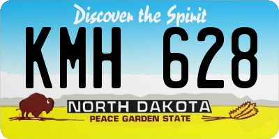 ND license plate KMH628