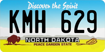 ND license plate KMH629