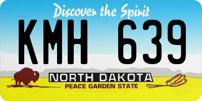 ND license plate KMH639