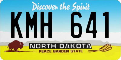 ND license plate KMH641