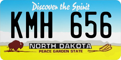 ND license plate KMH656