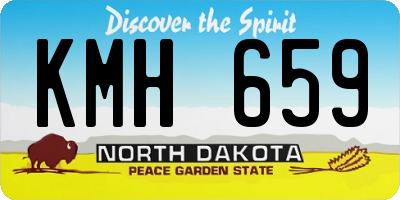 ND license plate KMH659
