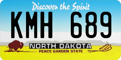 ND license plate KMH689