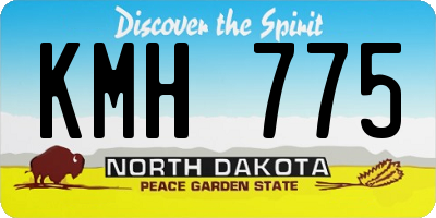ND license plate KMH775