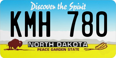 ND license plate KMH780