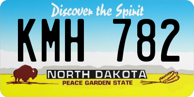 ND license plate KMH782