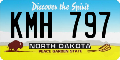 ND license plate KMH797