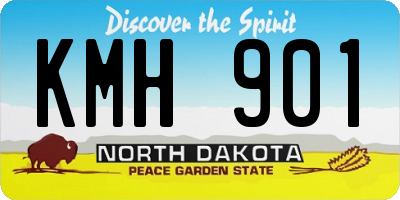 ND license plate KMH901