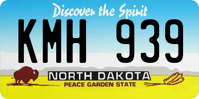 ND license plate KMH939