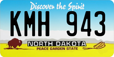 ND license plate KMH943