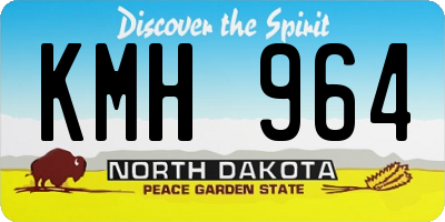 ND license plate KMH964