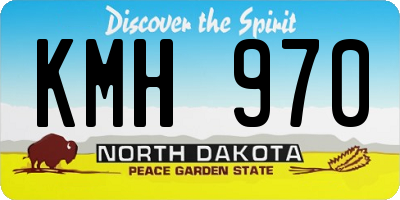 ND license plate KMH970
