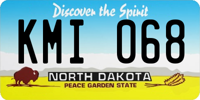 ND license plate KMI068