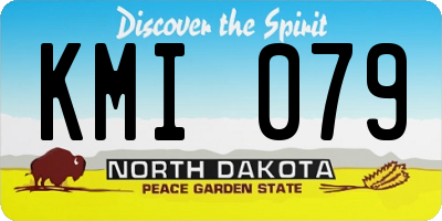 ND license plate KMI079