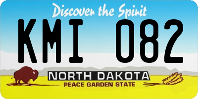 ND license plate KMI082