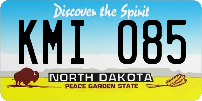 ND license plate KMI085
