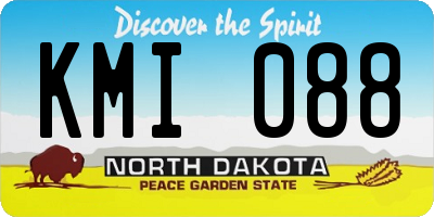 ND license plate KMI088