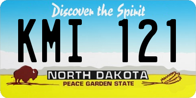 ND license plate KMI121