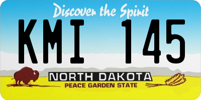 ND license plate KMI145