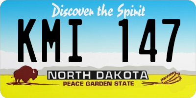 ND license plate KMI147