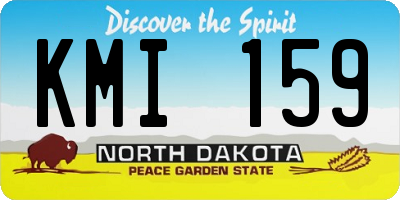 ND license plate KMI159