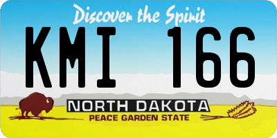 ND license plate KMI166