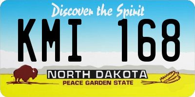 ND license plate KMI168