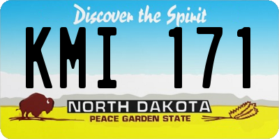 ND license plate KMI171