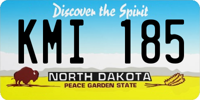 ND license plate KMI185