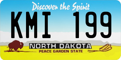 ND license plate KMI199