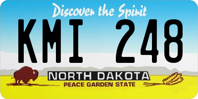 ND license plate KMI248