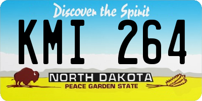 ND license plate KMI264