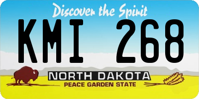 ND license plate KMI268