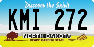 ND license plate KMI272