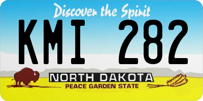 ND license plate KMI282