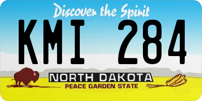 ND license plate KMI284