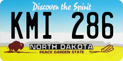 ND license plate KMI286